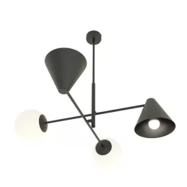   EMIBIG HERMES 4 BLACK Fekete Beltéri Csillár E14 IP20 EB-1347-4