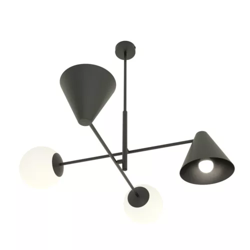 EMIBIG HERMES 4 BLACK Fekete Beltéri Csillár E14 IP20 EB-1347-4
