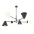EMIBIG HERMES 6 BLACK Fekete Beltéri Csillár E14 IP20 EB-1347-6