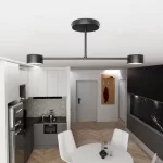 EMIBIG HALO 2 BLACK Fekete Beltéri Mennyezeti lámpa GX53 IP20 EB-1355-2