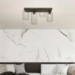 EMIBIG BARN 4 BL Fekete Beltéri Mennyezeti lámpa E27 IP20 EB-1367-4