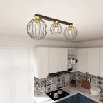 EMIBIG NEST 3 BL GOLD Fekete Beltéri Mennyezeti lámpa E27 IP20 EB-1370-3
