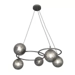 EMIBIG LIBRA 5 BL GRAFIT Fekete Beltéri Függőlámpa E14 IP20 EB-1380-5