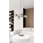 EMIBIG LIBRA 5 BL GRAFIT Fekete Beltéri Függőlámpa E14 IP20 EB-1380-5