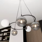 EMIBIG LIBRA 5 BL MIX Fekete Beltéri Függőlámpa E14 IP20 EB-1381-5