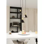 EMIBIG ROSA 3 BL PREM Fekete Beltéri Függőlámpa E27 IP20 EB-1388-3PREM