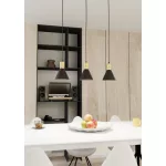 EMIBIG ROSA 3 BL Fekete Beltéri Függőlámpa E27 IP20 EB-1388-3