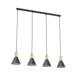 EMIBIG ROSA 4 BL Fekete Beltéri Függőlámpa E27 IP20 EB-1388-4