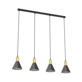   EMIBIG ROSA 4 BL Fekete Beltéri Függőlámpa E27 IP20 EB-1388-4