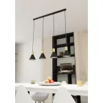 EMIBIG ROSA 4 BL Fekete Beltéri Függőlámpa E27 IP20 EB-1388-4