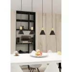 EMIBIG ROSA 4 BL Fekete Beltéri Függőlámpa E27 IP20 EB-1388-4