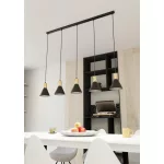 EMIBIG ROSA 5 BL Fekete Beltéri Függőlámpa E27 IP20 EB-1388-5