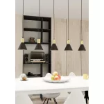 EMIBIG ROSA 5 BL Fekete Beltéri Függőlámpa E27 IP20 EB-1388-5