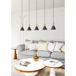 EMIBIG ROSA 5 BL Fekete Beltéri Függőlámpa E27 IP20 EB-1388-5