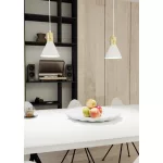 EMIBIG ROSA 1 WH Fehér Beltéri Függőlámpa E27 IP20 EB-1389-1