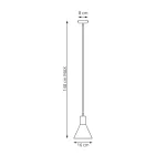 EMIBIG ROSA 1 WH Fehér Beltéri Függőlámpa E27 IP20 EB-1389-1