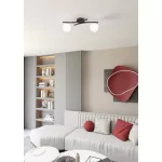 EMIBIG OPUS 2 BL OPAL Fekete Beltéri Mennyezeti lámpa E14 IP20 EB-1390-2
