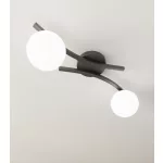 EMIBIG OPUS 2 BL OPAL Fekete Beltéri Mennyezeti lámpa E14 IP20 EB-1390-2