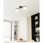 EMIBIG OPUS 2 BL OPAL Fekete Beltéri Mennyezeti lámpa E14 IP20 EB-1390-2