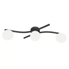   EMIBIG OPUS 3 BL OPAL Fekete Beltéri Mennyezeti lámpa E14 IP20 EB-1390-3