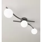 EMIBIG OPUS 3 BL OPAL Fekete Beltéri Mennyezeti lámpa E14 IP20 EB-1390-3