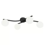 EMIBIG OPUS 4 BL OPAL Fekete Beltéri Mennyezeti lámpa E14 IP20 EB-1390-4