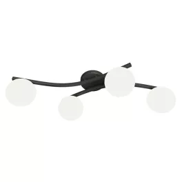   EMIBIG OPUS 4 BL OPAL Fekete Beltéri Mennyezeti lámpa E14 IP20 EB-1390-4