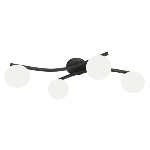 EMIBIG OPUS 4 BL OPAL Fekete Beltéri Mennyezeti lámpa E14 IP20 EB-1390-4