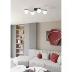 EMIBIG OPUS 4 BL OPAL Fekete Beltéri Mennyezeti lámpa E14 IP20 EB-1390-4