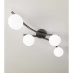 EMIBIG OPUS 4 BL OPAL Fekete Beltéri Mennyezeti lámpa E14 IP20 EB-1390-4
