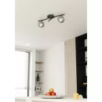 EMIBIG OPUS 2 BL GRAFIT Fekete Beltéri Mennyezeti lámpa E14 IP20 EB-1391-2