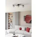 EMIBIG OPUS 3 BL GRAFIT Fekete Beltéri Mennyezeti lámpa E14 IP20 EB-1391-3