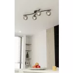 EMIBIG OPUS 4 BL GRAFIT Fekete Beltéri Mennyezeti lámpa E14 IP20 EB-1391-4