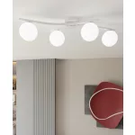 EMIBIG OPUS 4 WH OPAL Fehér Beltéri Mennyezeti lámpa E14 IP20 EB-1392-4