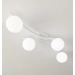 EMIBIG OPUS 4 WH OPAL Fehér Beltéri Mennyezeti lámpa E14 IP20 EB-1392-4