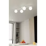 EMIBIG OPUS 4 WH OPAL Fehér Beltéri Mennyezeti lámpa E14 IP20 EB-1392-4