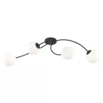 EMIBIG VIBRA 4 BL OPAL Fekete Beltéri Mennyezeti lámpa E14 IP20 EB-1398-4