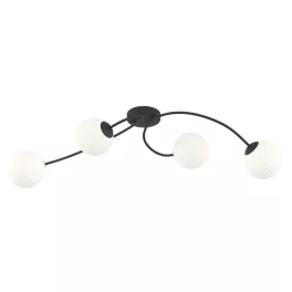   EMIBIG VIBRA 4 BL OPAL Fekete Beltéri Mennyezeti lámpa E14 IP20 EB-1398-4