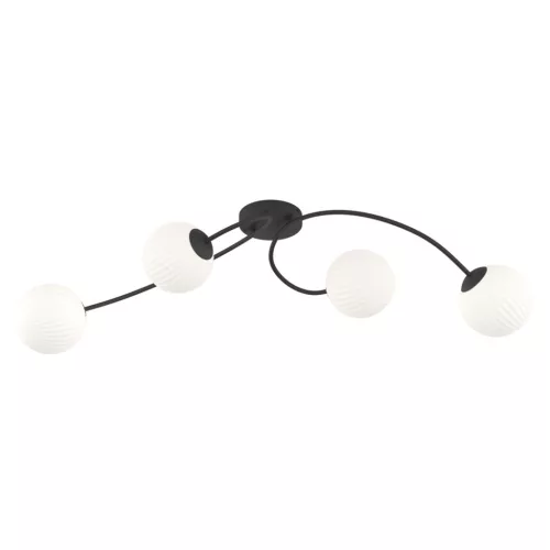 EMIBIG VIBRA 4 BL OPAL Fekete Beltéri Mennyezeti lámpa E14 IP20 EB-1398-4