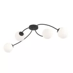 EMIBIG VIBRA 4 BL OPAL Fekete Beltéri Mennyezeti lámpa E14 IP20 EB-1398-4