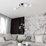 EMIBIG VIBRA 4 BL OPAL Fekete Beltéri Mennyezeti lámpa E14 IP20 EB-1398-4