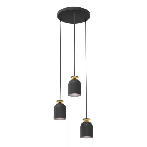 EMIBIG TARGET 3 BL PREM Fekete Beltéri Függőlámpa E27 IP20 EB-1400-3PREM