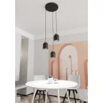 EMIBIG TARGET 3 BL PREM Fekete Beltéri Függőlámpa E27 IP20 EB-1400-3PREM