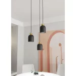 EMIBIG TARGET 3 BL PREM Fekete Beltéri Függőlámpa E27 IP20 EB-1400-3PREM