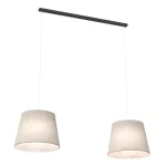 EMIBIG EPOCA 2 BEIGE Fekete Beltéri Függőlámpa E27 IP20 EB-1404-2