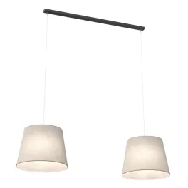   EMIBIG EPOCA 2 BEIGE Fekete Beltéri Függőlámpa E27 IP20 EB-1404-2