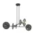 EMIBIG XOTIC 4 BL Fekete Beltéri Függőlámpa E27 IP20 EB-1411-4