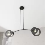 EMIBIG EUFORIA 2 BL Fekete Beltéri Függőlámpa E27 IP20 EB-1413-2