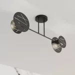EMIBIG FRICK 2 BL Fekete Beltéri Mennyezeti lámpa E27 IP20 EB-1415-2