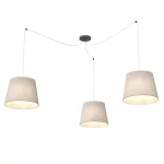 EMIBIG ASCOT 3 BEIGE Fekete Beltéri Függőlámpa E27 IP20 EB-1423-3